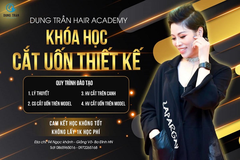 Những khóa học đào tạo nghề tóc tại Dung Trần Hair Academy